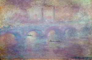 Le Pont de Waterloo, Effet de brouillard, 1903 - Claude Monet