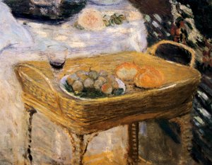 Le déjeuner, panneau décoratif montrant le jardin de Monet à Argenteuil (détail)