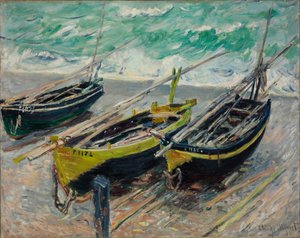 Trois bateaux de pêche - Claude Monet