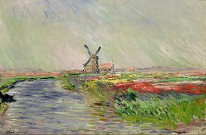 Champ de tulipes en Hollande - Claude Monet