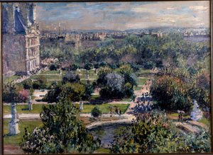 Vue sur les jardins des Tuileries à Paris - Claude Monet