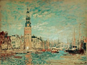 Vue de la Tour Montalban, Amsterdam - Claude Monet
