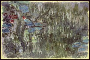 Nénuphars avec reflets de saules - Claude Monet