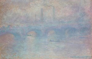 Pont de Waterloo. Effet de brouillard - Claude Monet