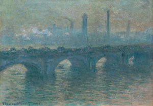 Pont de Waterloo, temps gris - Claude Monet