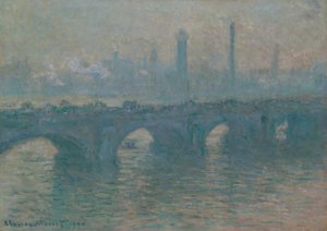 Pont de Waterloo, temps gris - Claude Monet