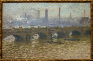 Pont de Waterloo, Temps gris - Claude Monet