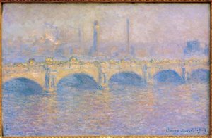 Pont de Waterloo, effet de soleil - Claude Monet