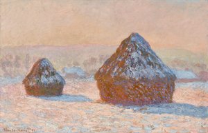 Meules, Effet de Neige, Le Matin (Wheatstacks, Snow Effect, Morning)