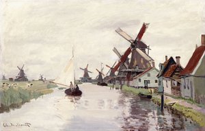Moulin à vent en Hollande, 1871 - Claude Monet