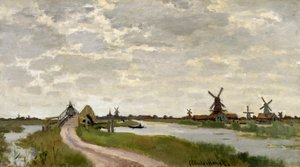 Moulins près de Zaandam - Claude Monet