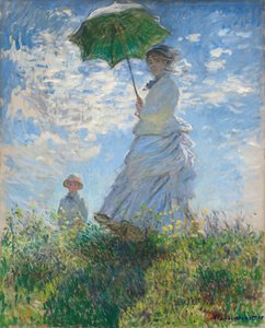 Femme avec une ombrelle - Madame Monet et son fils - Claude Monet