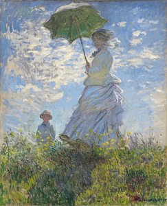 Femme avec une ombrelle - Madame Monet et son fils - Claude Monet