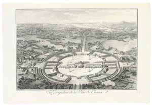 Vue en perspective de la ville de Chaux, 1804 - Claude Nicolas Ledoux