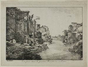 Vue du quartier Trastevere, Rome - Claude Thienon