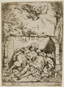 Les corps des saints Pierre et Paul dans le même sépulcre - Claude Vignon