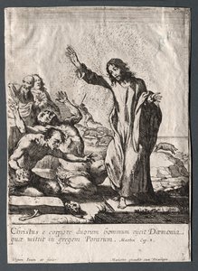 Les Miracles de Jésus-Christ : Christ délivrant le possédé - Claude Vignon