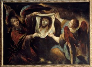 Deux anges présentant la Sainte Face