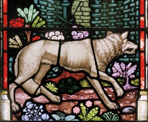 Loup, détail du Bon Pasteur, 1865
