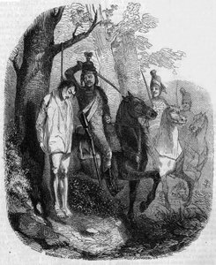Claude Rameau abattu par des hussards - Clément Auguste Andrieux