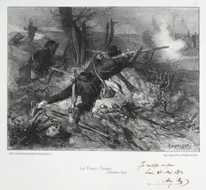 Guerre franco-prussienne 1870-1871 : Tireurs français. D