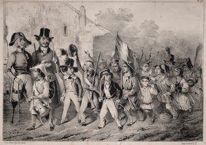 Actualités : Bon! Les moutards en veulent aussi! quand on parle de guerre! comme tout ça prend feu! ... On voit que c