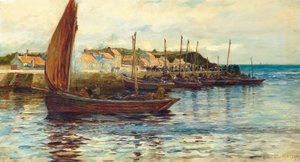 Navires dans le port d