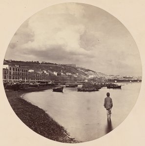 La Chiaia et Saint-Elme de la Mergellina, Naples, v. 1863 (photo)