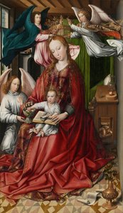 Vierge et Enfant couronnés par des anges