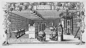 August von Brunswick-Lüneburg dans sa bibliothèque, 1650 - Conrad Buno