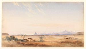 Cordillère des Andes, vue depuis la plaine du Mystère, près de Santa Cruz, c.1878