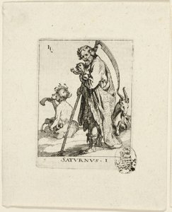 Saturnus, première planche de Der VII Planeten - Conrad Meyer