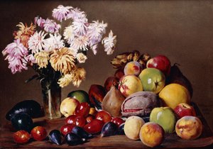 Nature morte avec fruits et fleurs, 1908