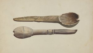 Cuillère en bois sculpté - Conrado Barrio
