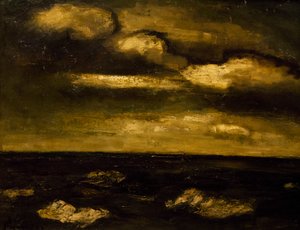 Paysage marin, par Constant Permeke (1886-1952). Belgique, 20e siècle.