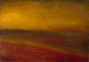 Paysage au coucher du soleil