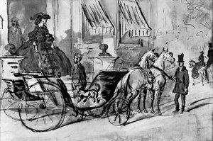 En voiture, 19e siècle, 1930 - Constantin Guys