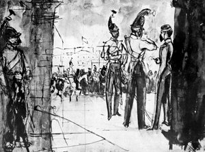 Groupe de soldats, 1930