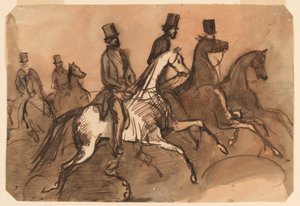 Hommes à cheval - Constantin Guys