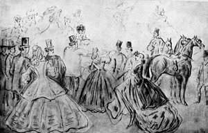 La promenade, 19e siècle, 1930 - Constantin Guys