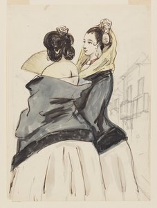 Deux femmes espagnoles - Constantin Guys
