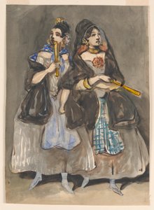 Deux femmes espagnoles en promenade