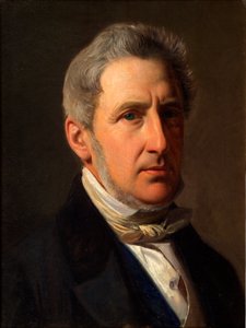 Danois : Portræt af godsejer Alfred Hage (1803-1872) Portrait de l