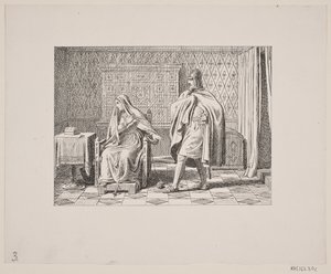 Illustration pour Svend Grundtvig, "Marsk Stig : Ballade danoise du XIIIe siècle", 1861 - Constantin Hansen