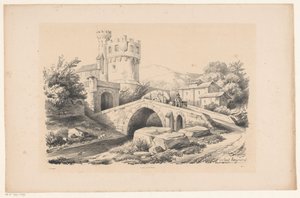 Paysage avec fort et pont - Constantinus Cornelis Huysmans