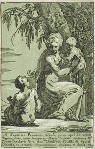Une femme au pied d