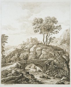 Paysage avec château