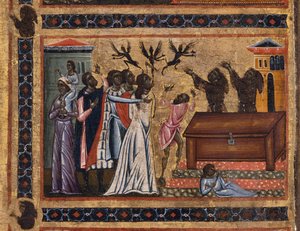 Retable de Saint François Bardi et vingt histoires de sa vie, Chapelle Bardi, détail