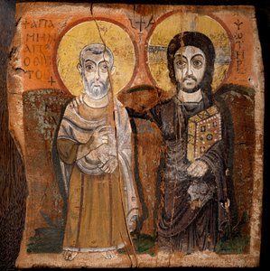 Art copte : « Christ et Abbé Mena »