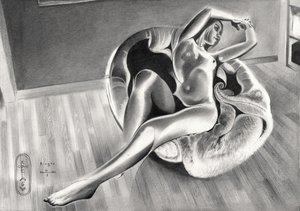 Élégante figure nue - Corné Akkers